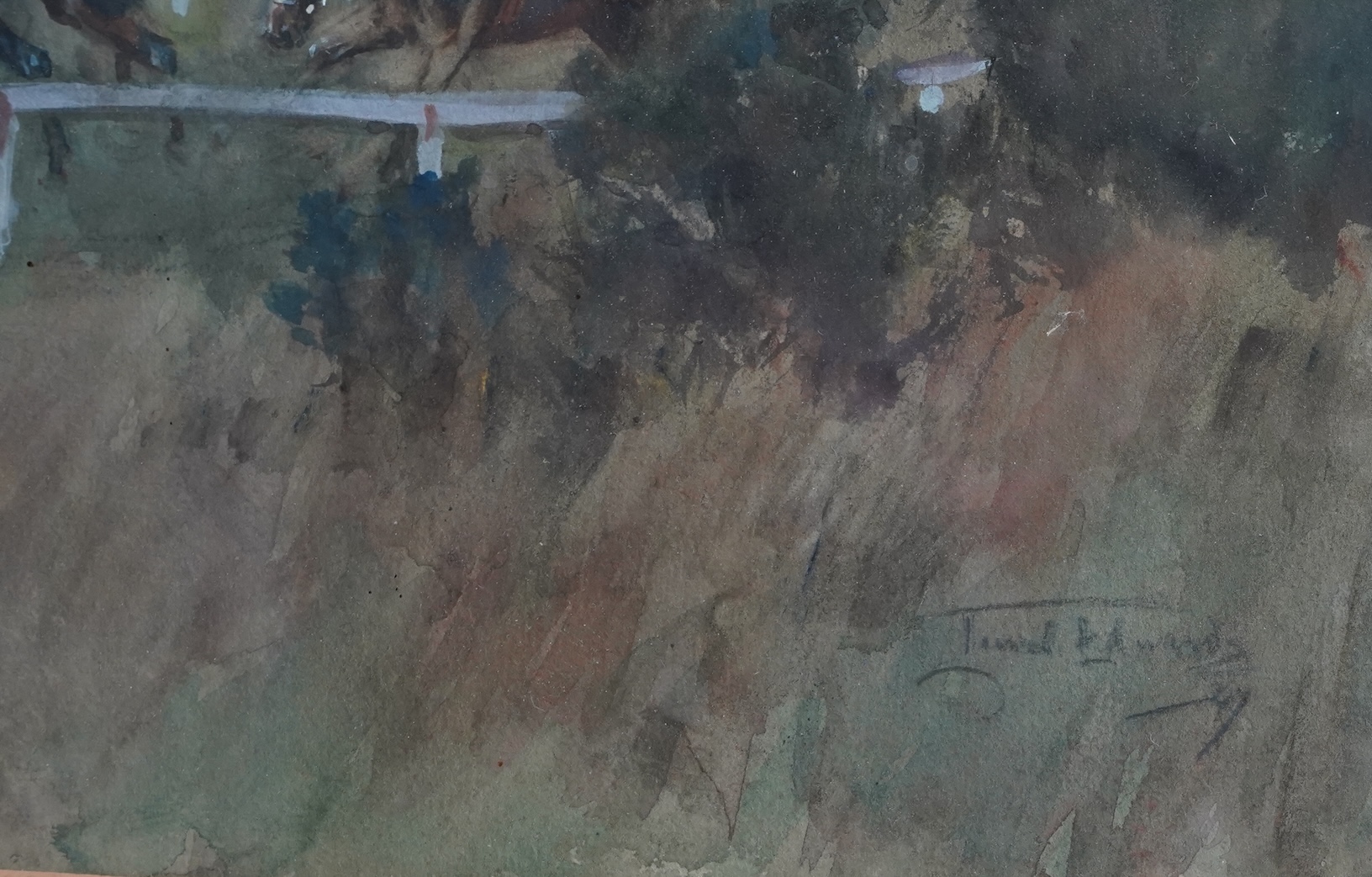 Lionel Edwards, 1878-1966, 'Start, 5 Furlongs - Salisbury Summer Meeting'